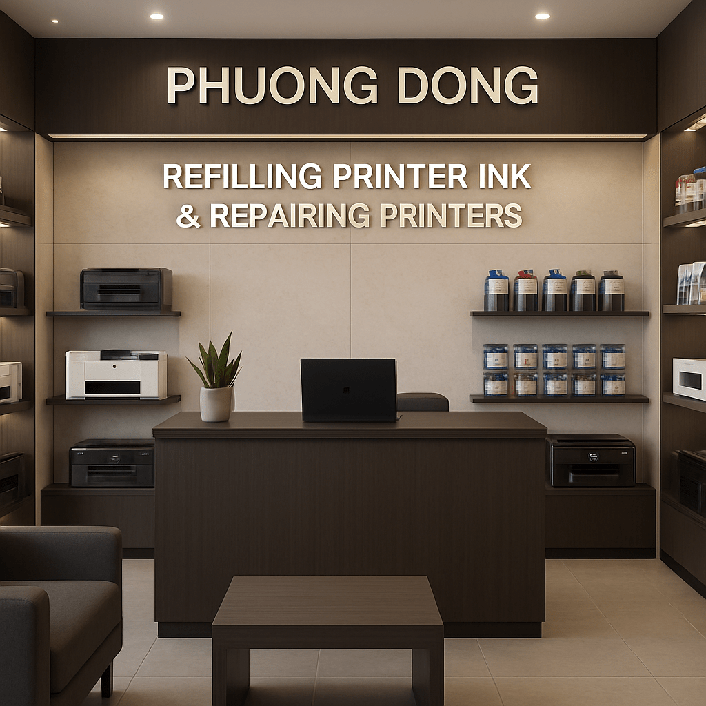 Cửa hàng đổ mực máy in tại Tân Triều uy tín