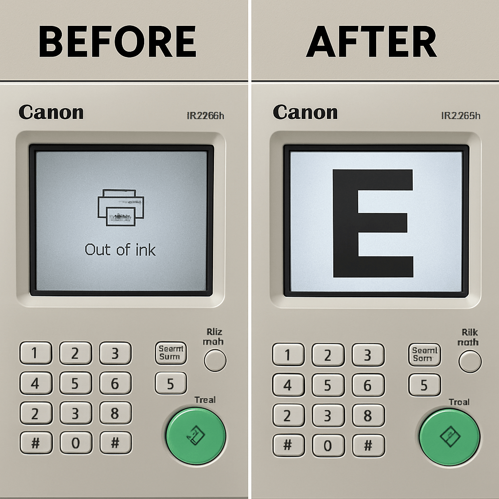 Dấu hiệu cần đổ mực máy photocopy Canon ir2425