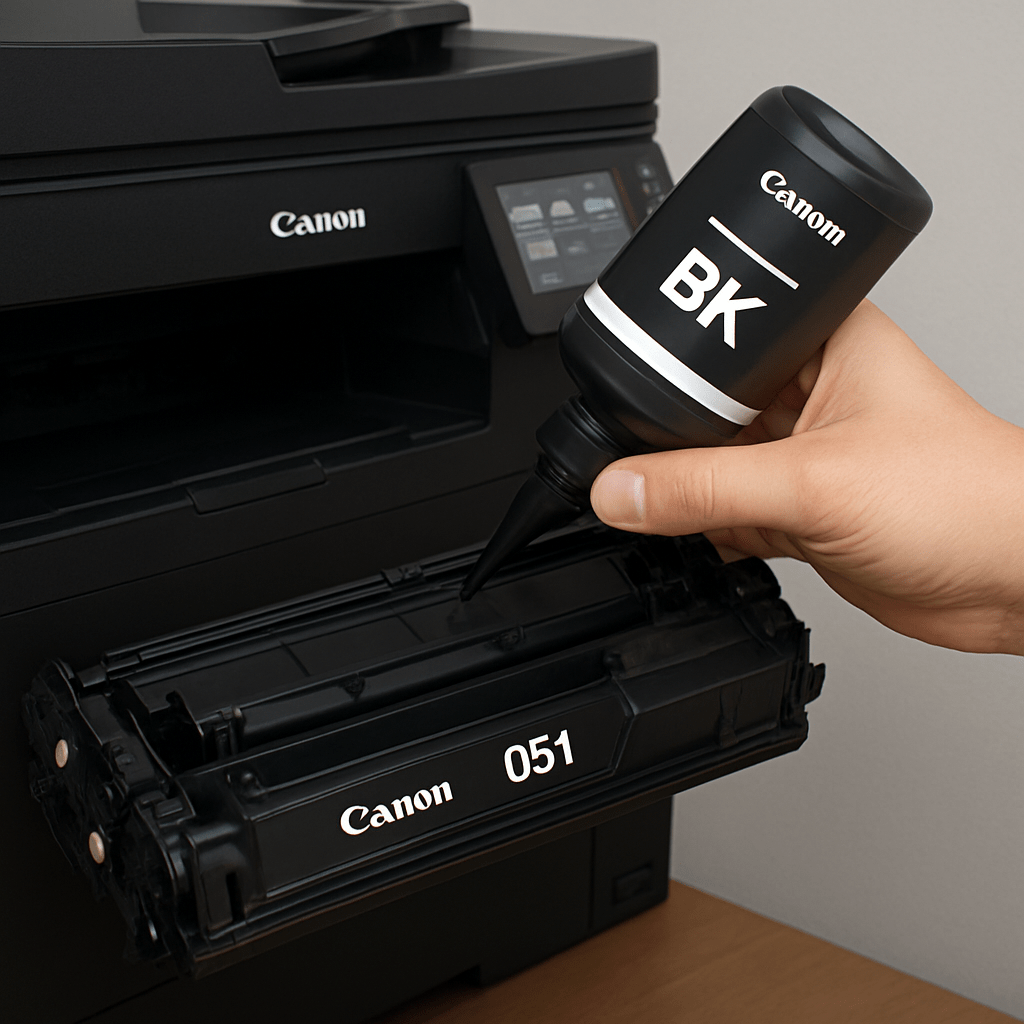 Chuẩn bị đổ mực máy in Canon MF429x