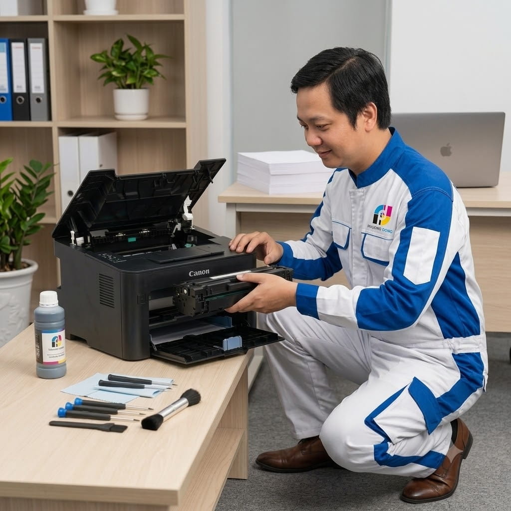 Đổ Mực Máy In Canon LBP 161DN