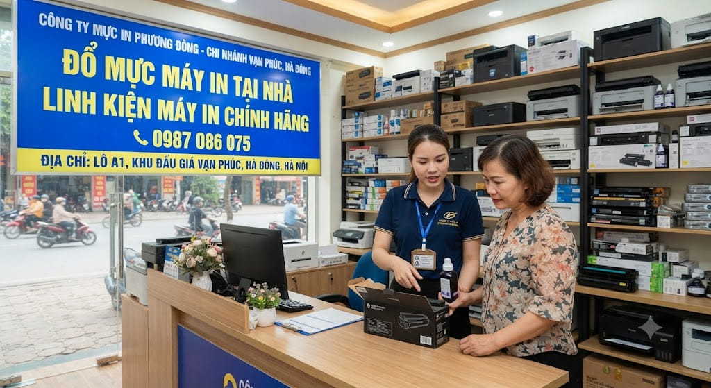 Đổ mực máy in tại Hà Nội địa chỉ vạn phúc hà đông