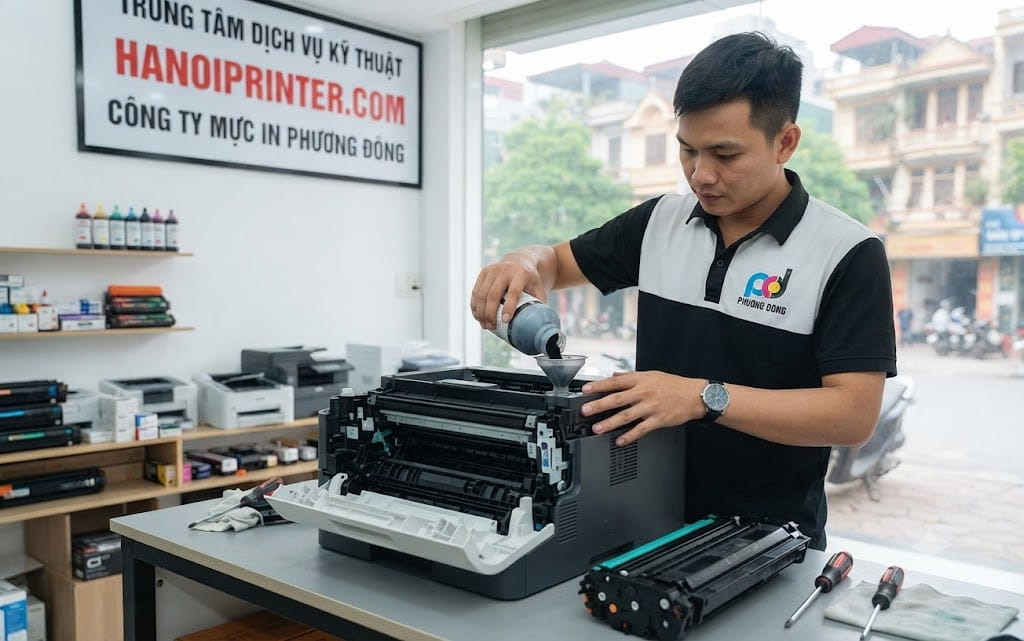 Đổ mực máy in tại khu đô thị Vĩnh Hoàng top 5 loại mực in